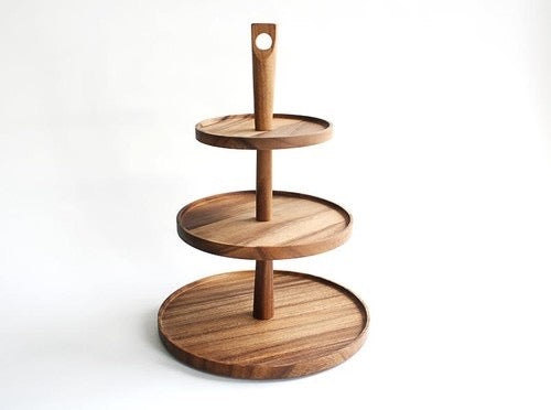 Trezzo – Three-Tier Wooden Serving Stand
