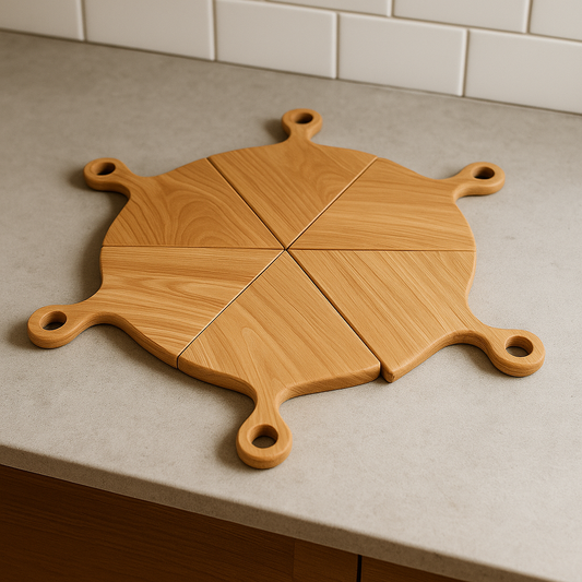 Wooden Puzzle Serving Boards Set
