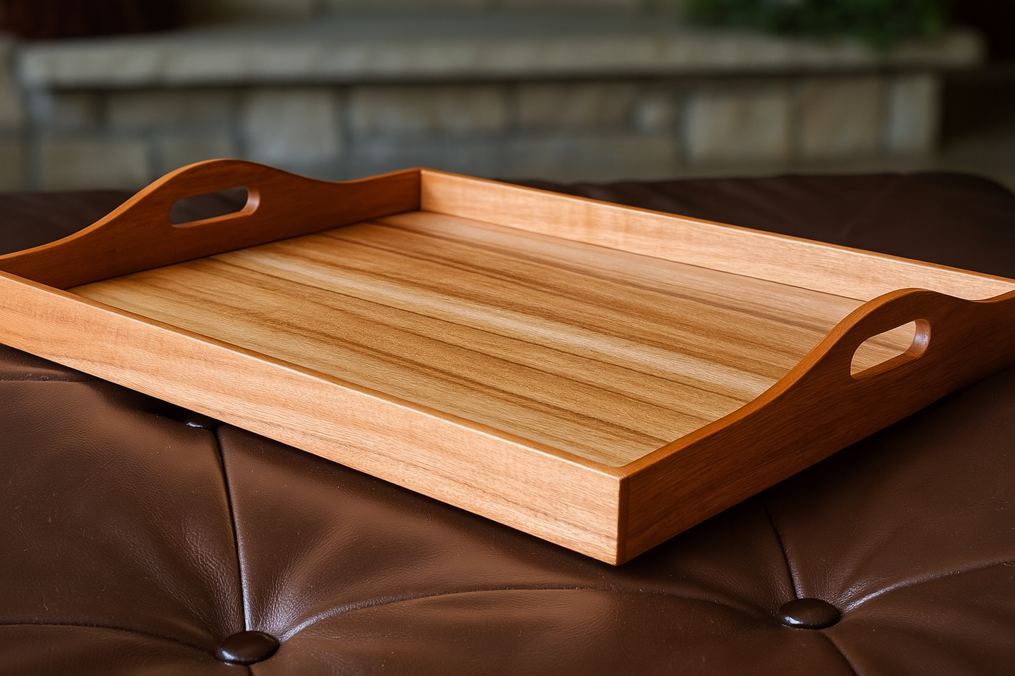 Classic Wooden Serving Tray