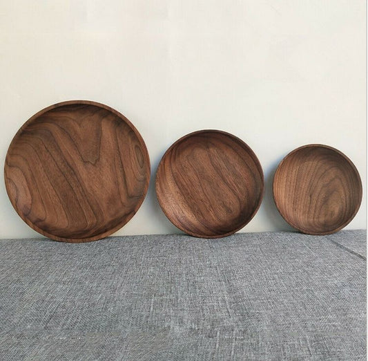 Wooden Dinner Plate Set