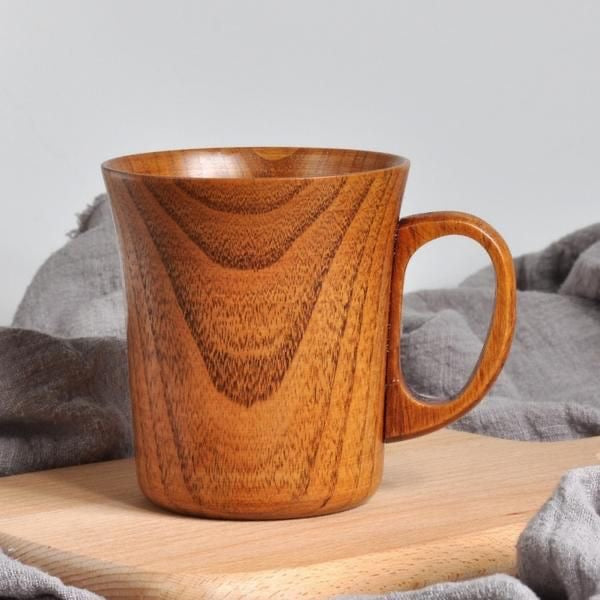 Handcrafted Natural Wood Mug