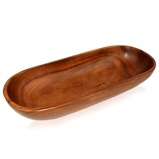 Ovalo – Handcrafted Wooden Snack Bowl