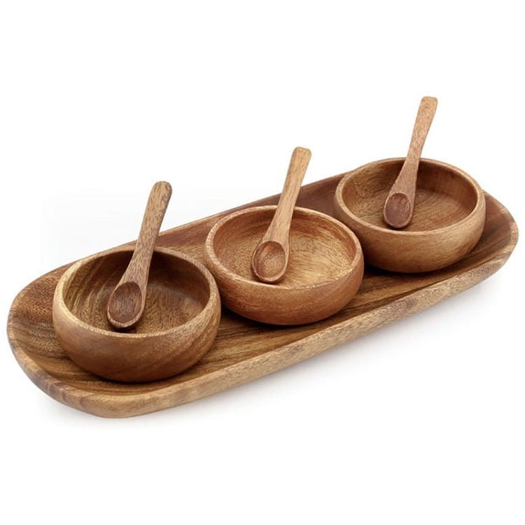 Handcrafted Wooden Bowl Set