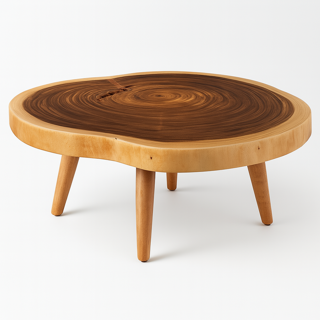 Live Edge Wooden Coffee Table